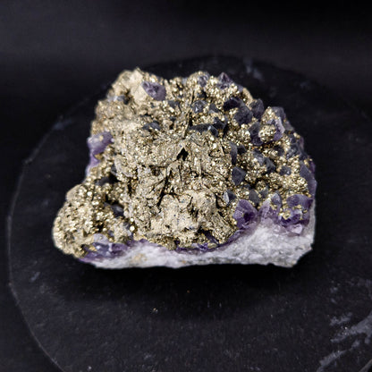 Amethyst with Pyrite, Bulgaria