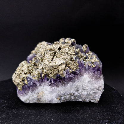 Amethyst with Pyrite, Bulgaria