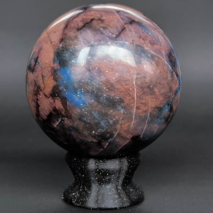 Blue Jasper, Irnimite, rare polished sphere 77mm (142)