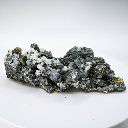 Cleiophane (Sphalerite) with Galen and Quartz from Bulgaria, Madan (025)