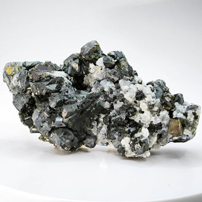 Cleiophane (Sphalerite) with Galen and Quartz from Bulgaria, Madan (025)