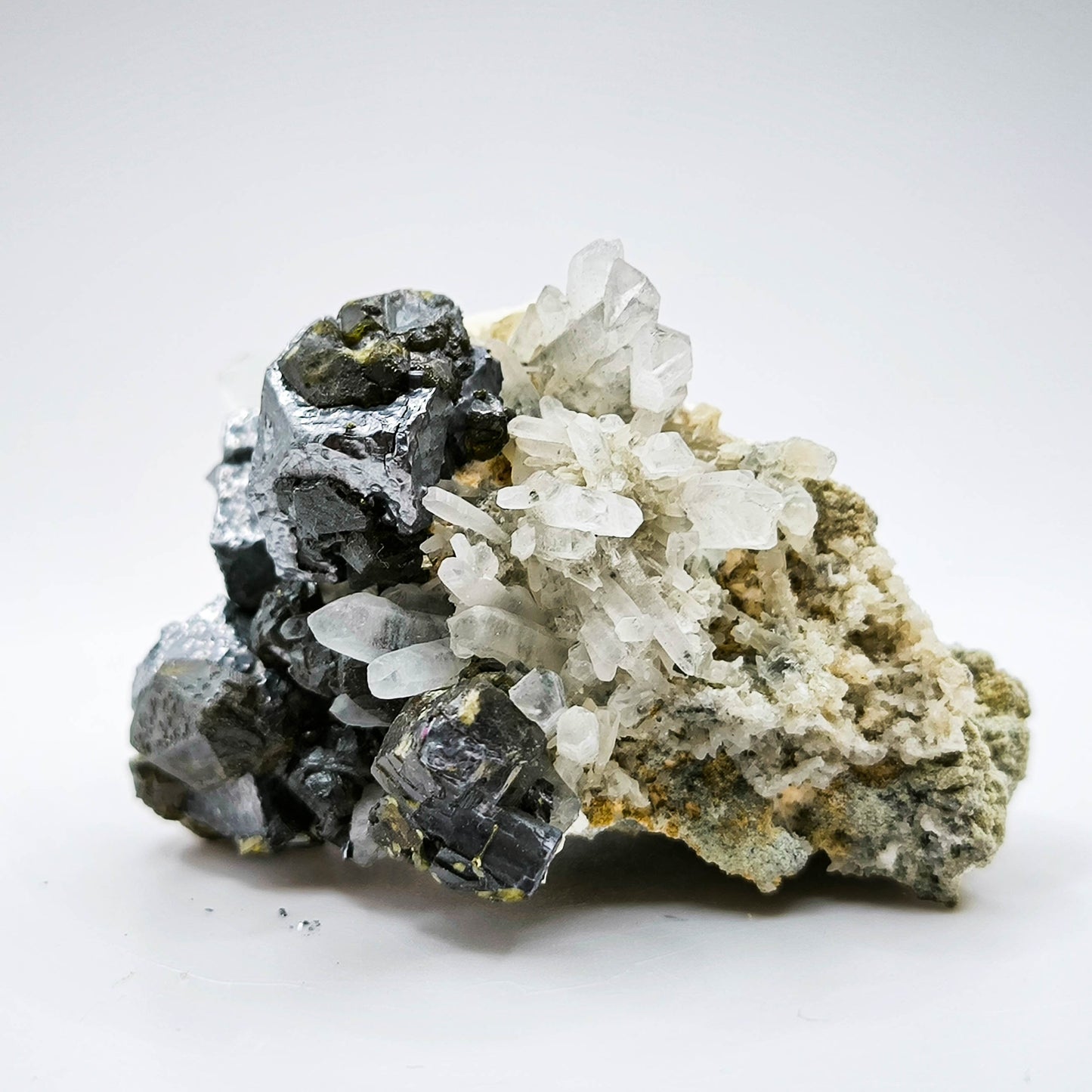 Cleiophane with Galena and Quartz from Bulgaria, Madan (027)