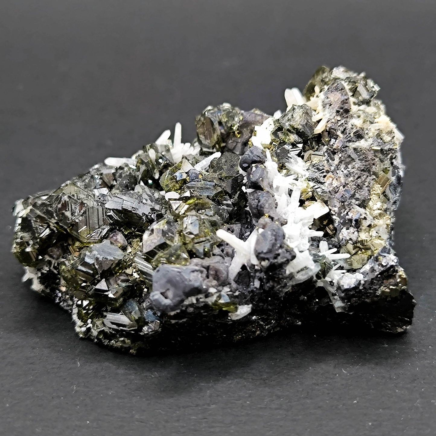 Cleophane-Quartz-Pyrite Cluster from Bulgaria, Madan (104)