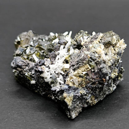 Cleophane-Quartz-Pyrite Cluster from Bulgaria, Madan (104)