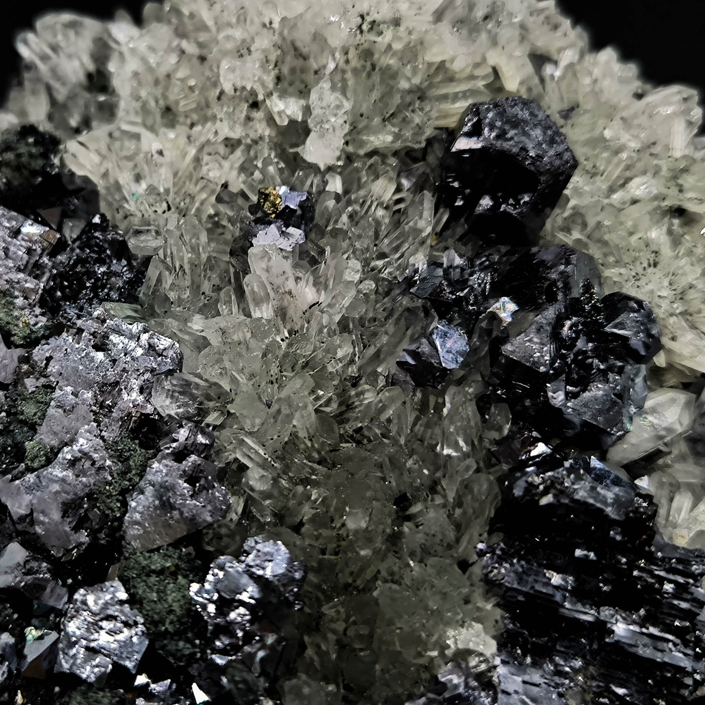 Galena Pyrite Quartz cluster from Bulgaria, Madan (003)