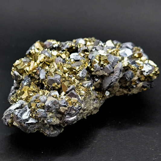 Galena Pyrite Quartz cluster from Bulgaria, Madan (004)