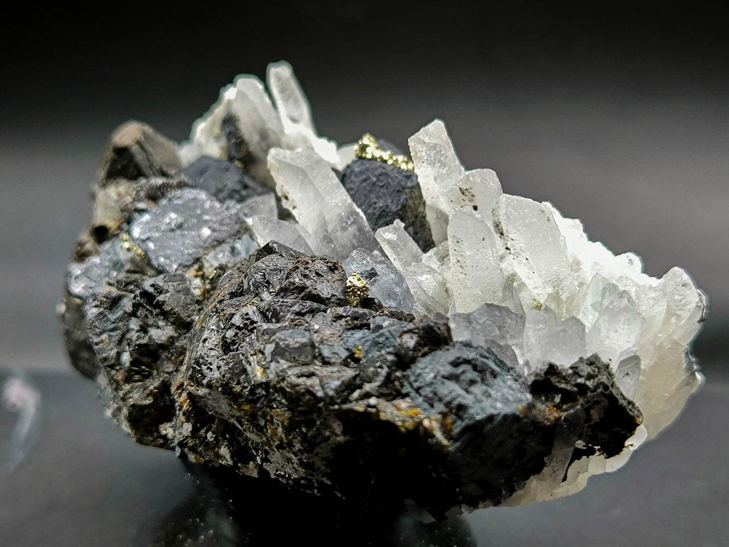 Galena Pyrite Quartz cluster from Bulgaria, Madan (010)