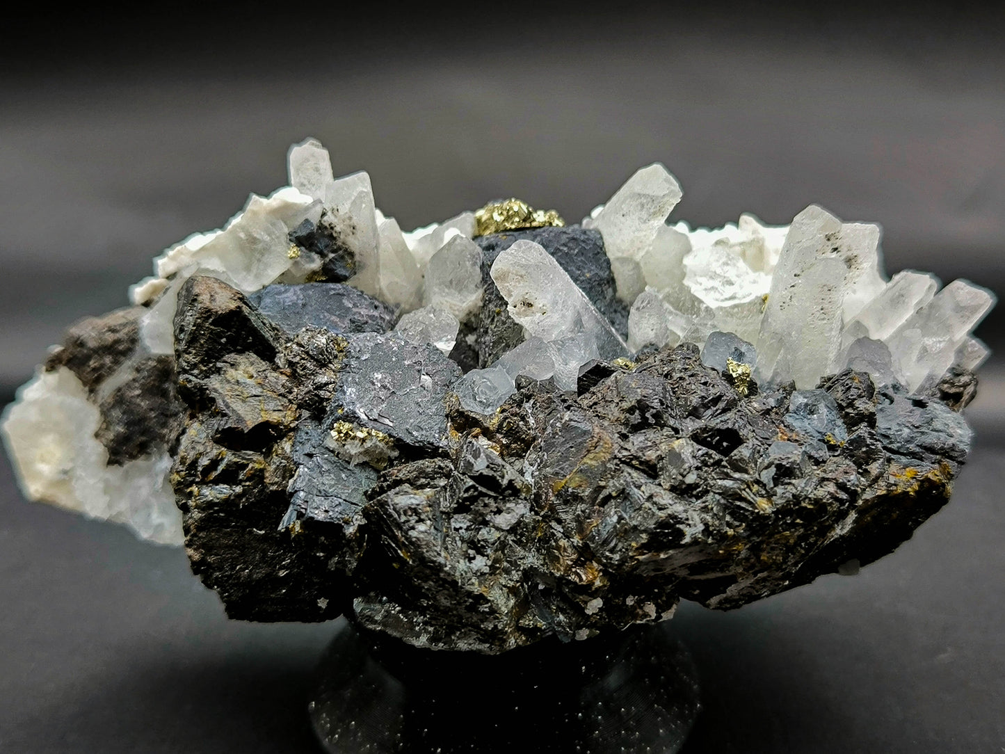 Galena Pyrite Quartz cluster from Bulgaria, Madan (010)