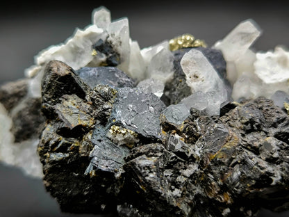 Galena Pyrite Quartz cluster from Bulgaria, Madan (010)