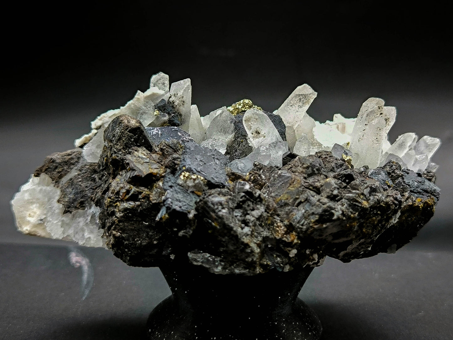 Galena Pyrite Quartz cluster from Bulgaria, Madan (010)