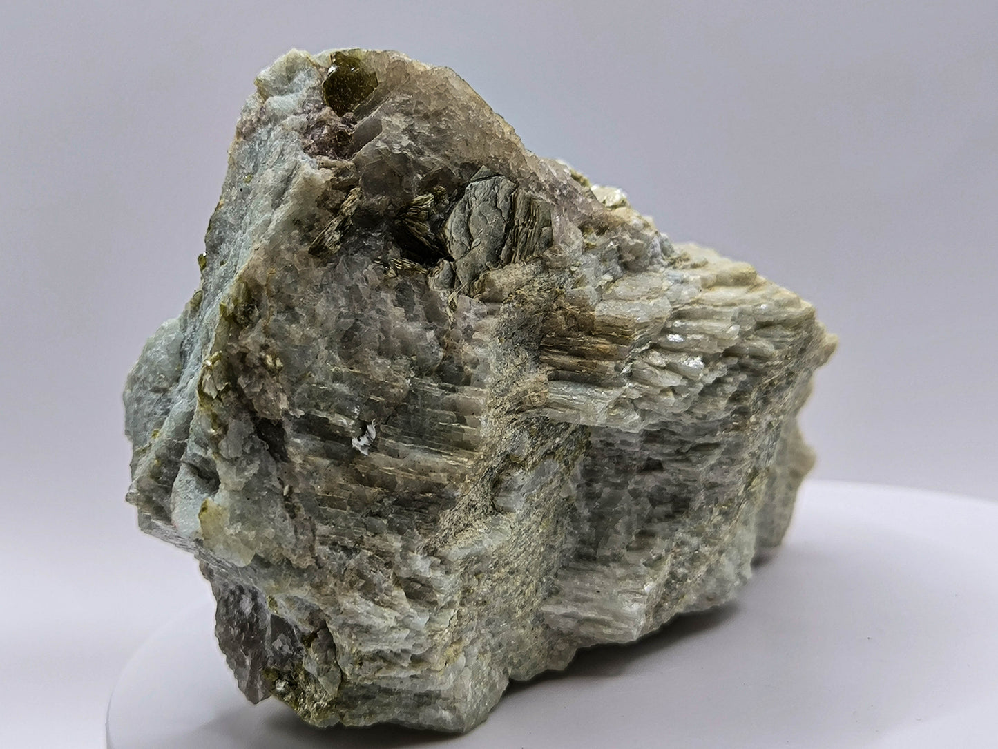 Muscovite specimen in feldspar from Russia, Kola Peninsula (189)