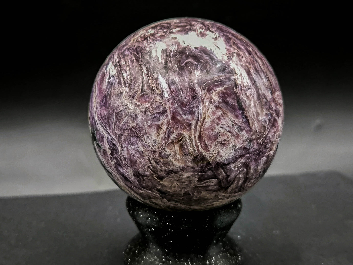 Charoite polished sphere 63mm (135)