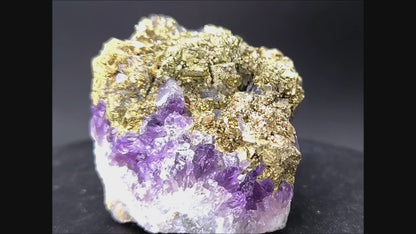 Amethyst with Pyrite, Bulgaria