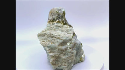 Muscovite specimen in feldspar from Russia, Kola Peninsula (189)