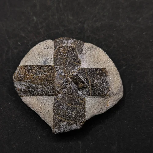 Staurolite Cross Twin – Natural Crystal Twin from Keivy, Russia – Rare Collector Mineral