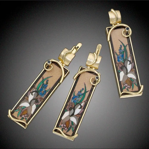 Lilies Mosaic Jewelry Set