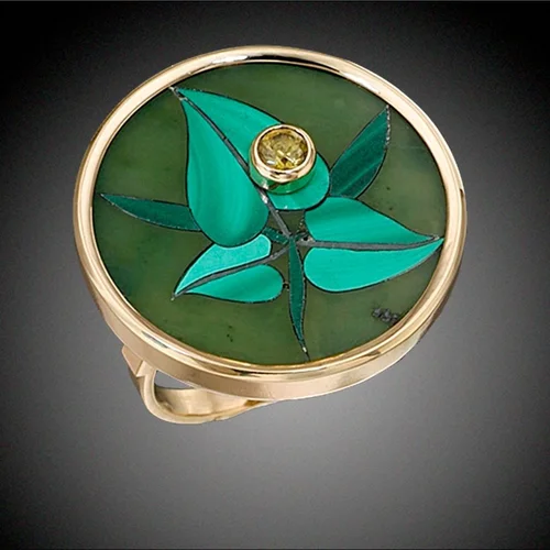 Leaf Mosaic Ring