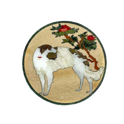 Dogs0018 - Florentine Mosaic Inlay