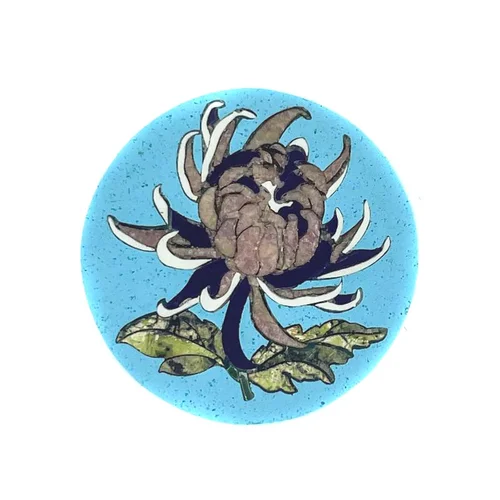 Chrysanthemum0342 - Florentine Mosaic Inlay