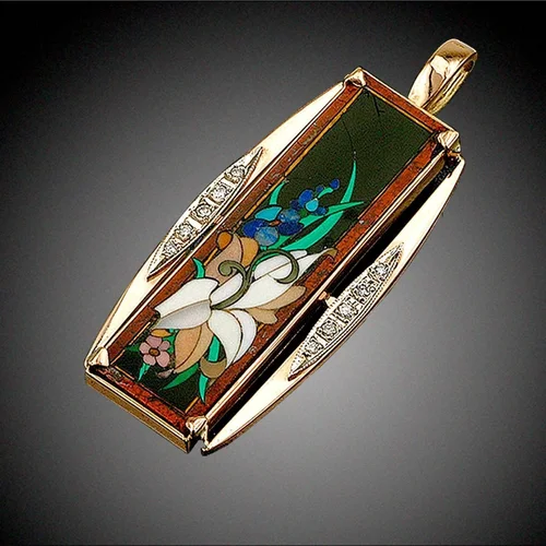 Lilies Mosaic Pendant