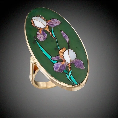 Iris Mosaic Ring