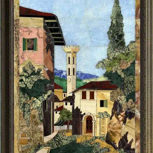 Florence Pietra Dura Mosaic Panel