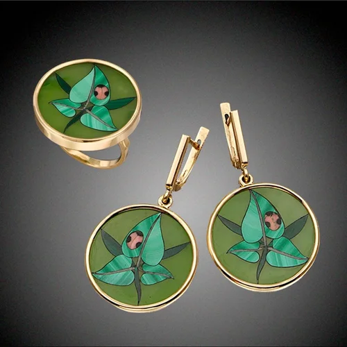 Ladybug Mosaic Jewelry Set